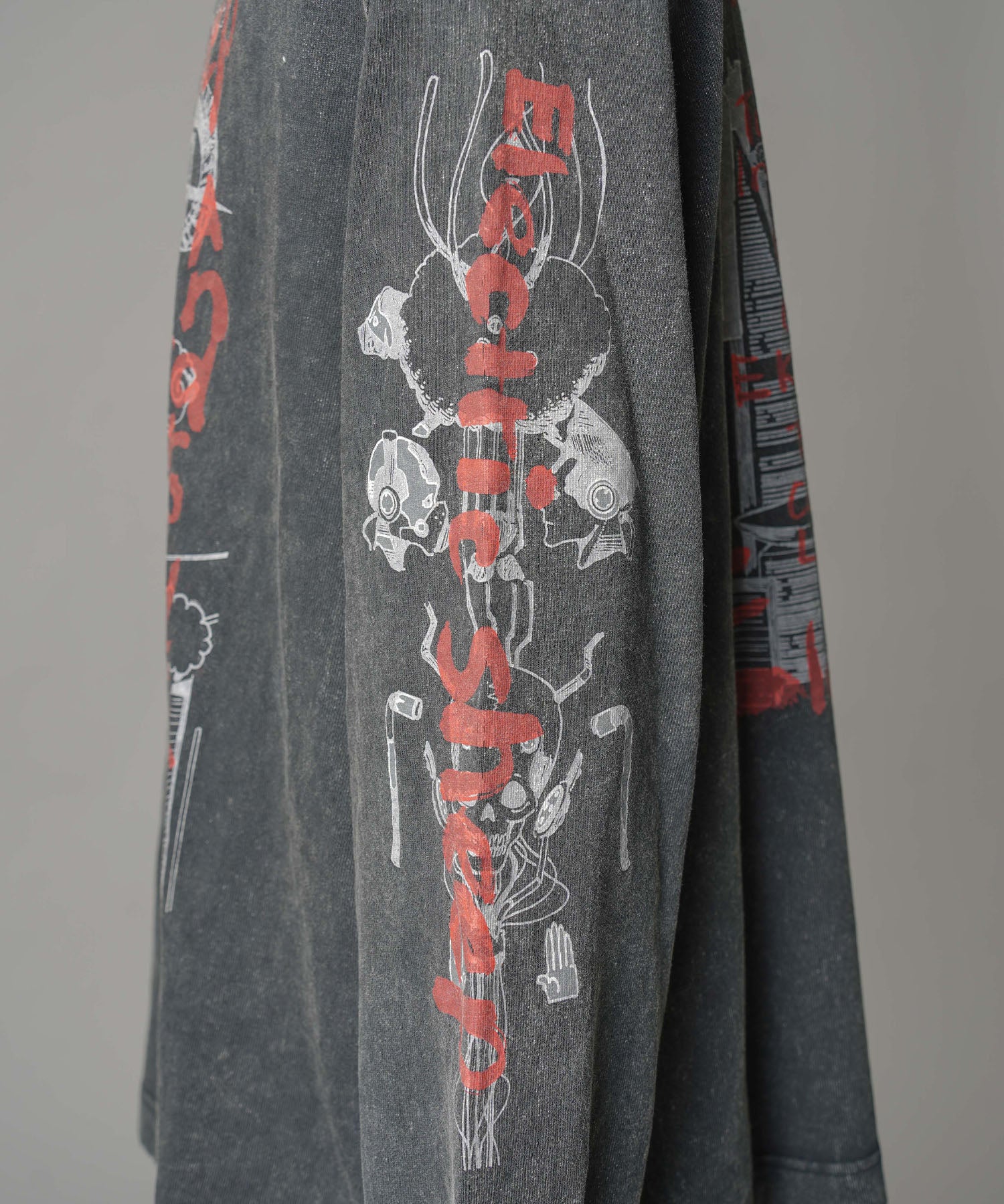 Artist Graphical Embroidery Prime-Over Crew Neck Long Sleeve T-Shirt