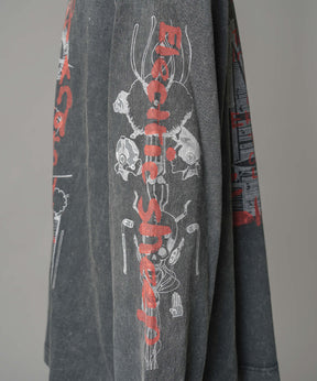 Artist Graphical Embroidery Prime-Over Crew Neck Long Sleeve T-Shirt