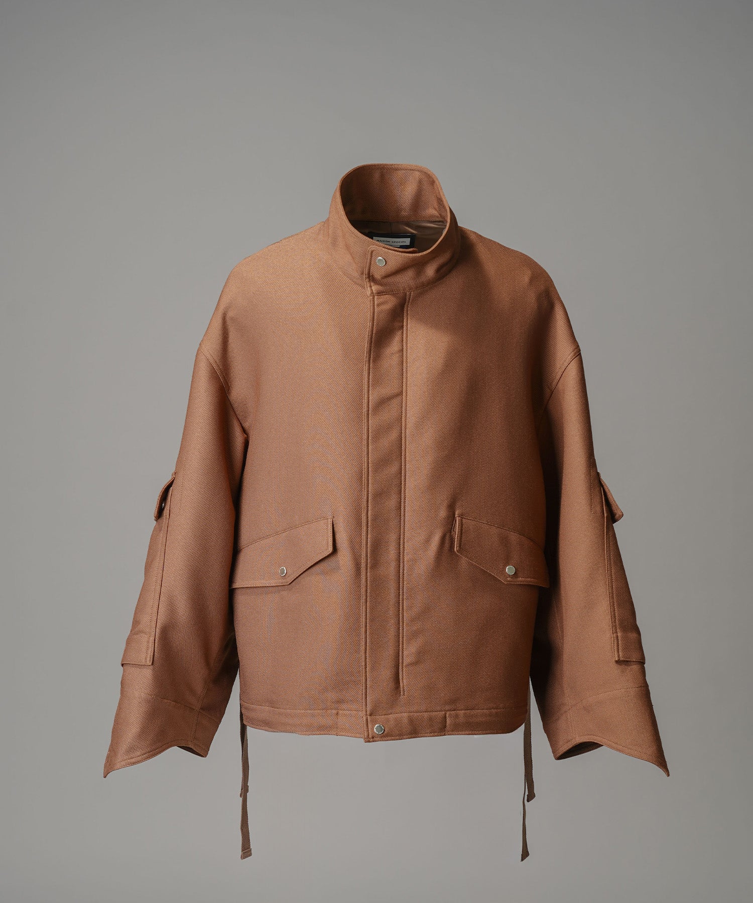 Prime-Over Cargo Big Poket Stand Collar Blouson