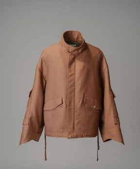Prime-Over Cargo Big Poket Stand Collar Blouson