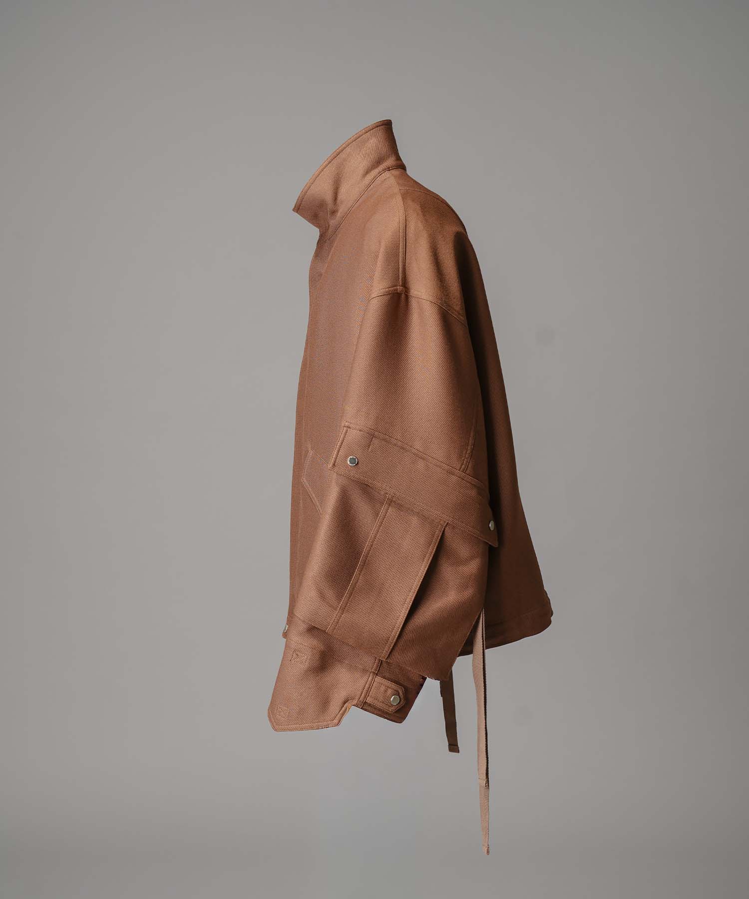 Prime-Over Cargo Big Poket Stand Collar Blouson