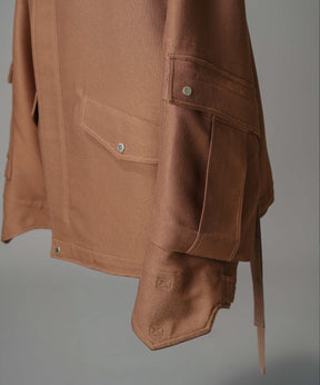 Prime-Over Cargo Big Poket Stand Collar Blouson
