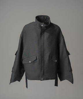 Prime-Over Cargo Big Poket Stand Collar Blouson