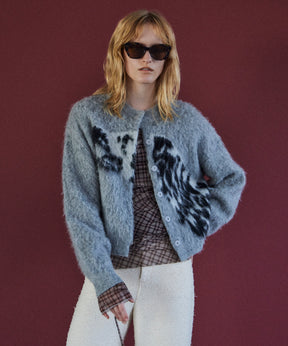 【26AUTUMN PRE-ORDER】Dalmatian Knit Cardigan