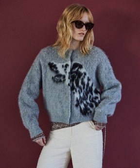 【26AUTUMN PRE-ORDER】Dalmatian Knit Cardigan