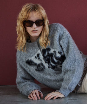 【26AUTUMN PRE-ORDER】Dalmatian Knit Cardigan