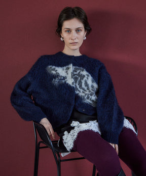 【26AUTUMN PRE-ORDER】Dalmatian Knit Cardigan