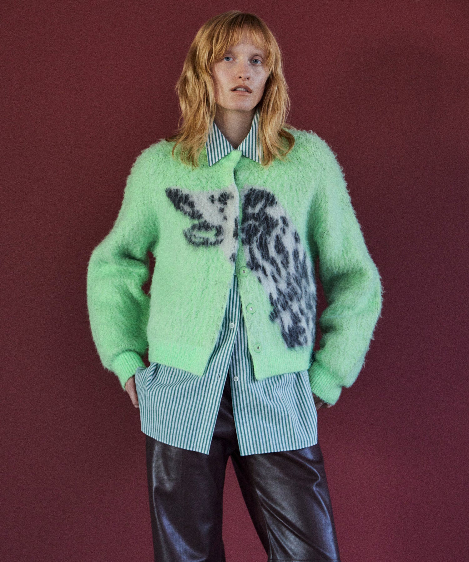 【26AUTUMN PRE-ORDER】Dalmatian Knit Cardigan