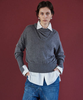 Scarf Knit Top