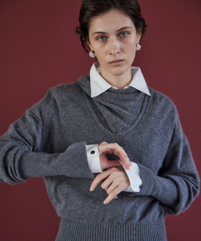 Scarf Knit Top
