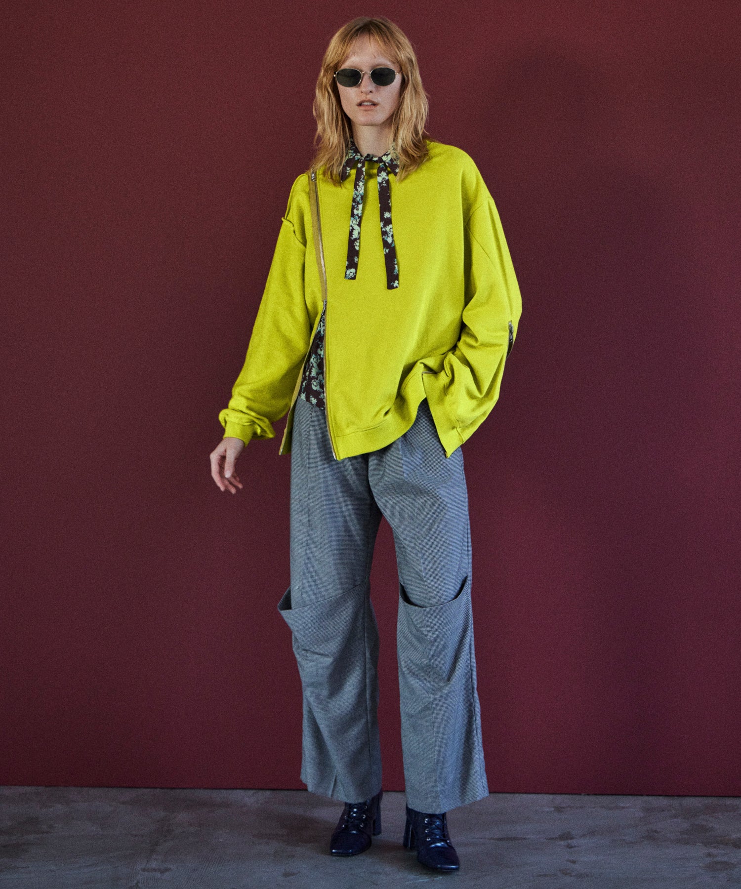 Reverse Zipper Sweatshirt