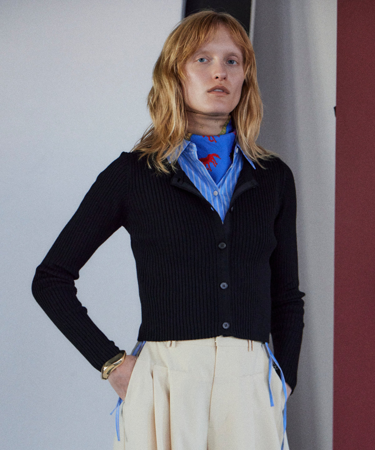 Layered Shirt Knit