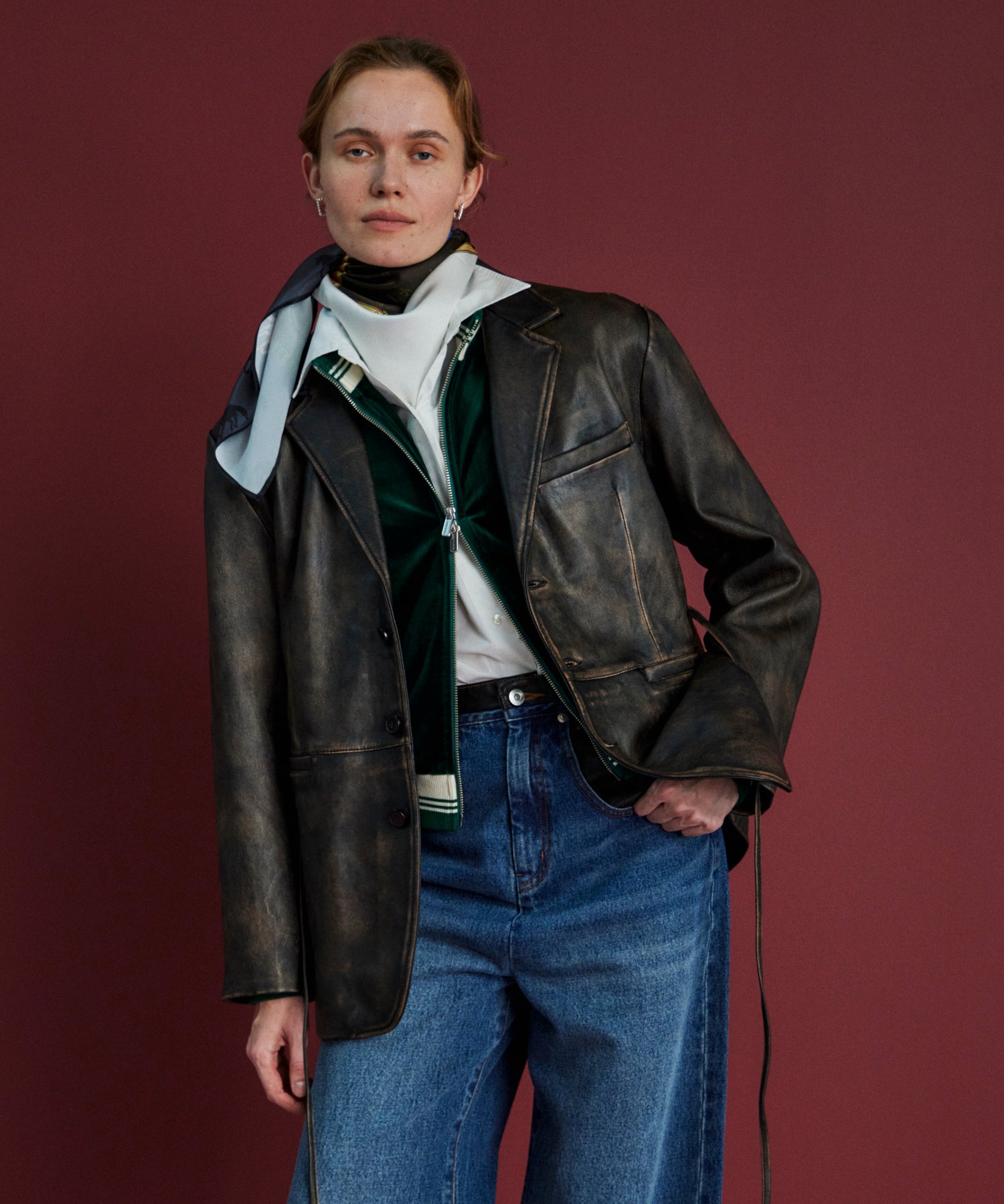 Leather Tailored Jacket