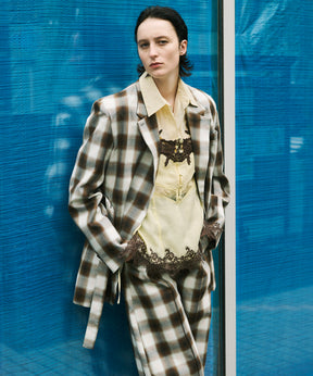 【26SPRING PRE-ORDER】Ombre Check Pattern Tailored Jacket
