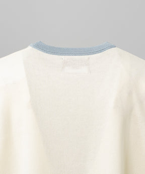 【26SS PRE-ORDER】Linen-touch Nostalgia Prime-Over Ringer Pattern Knit T-shirt