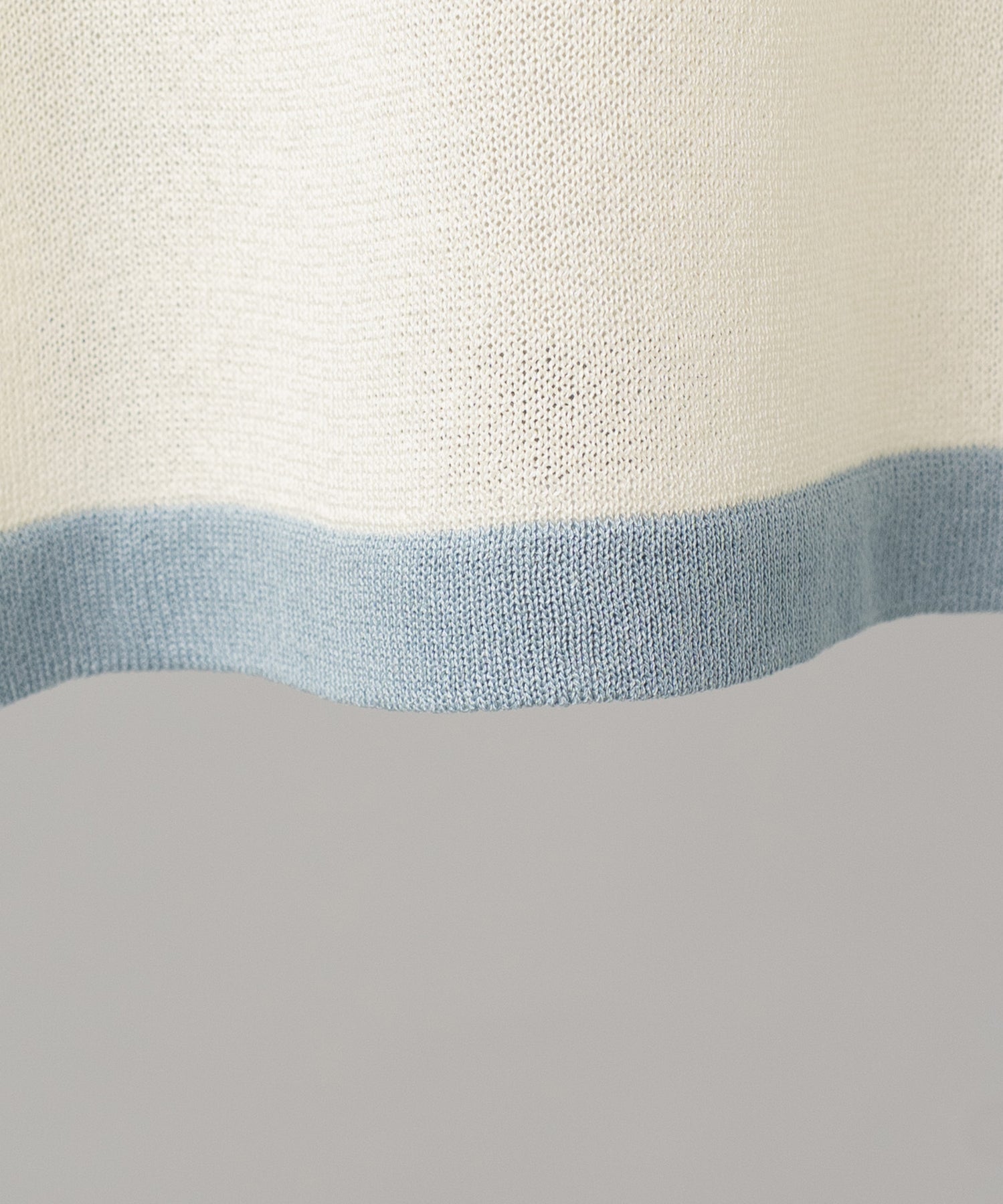 【26SS PRE-ORDER】Linen-touch Nostalgia Prime-Over Ringer Pattern Knit T-shirt