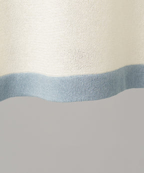 【26SS PRE-ORDER】Linen-touch Nostalgia Prime-Over Ringer Pattern Knit T-shirt