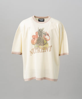 【26SS PRE-ORDER】Linen-touch Nostalgia Prime-Over Ringer Pattern Knit T-shirt