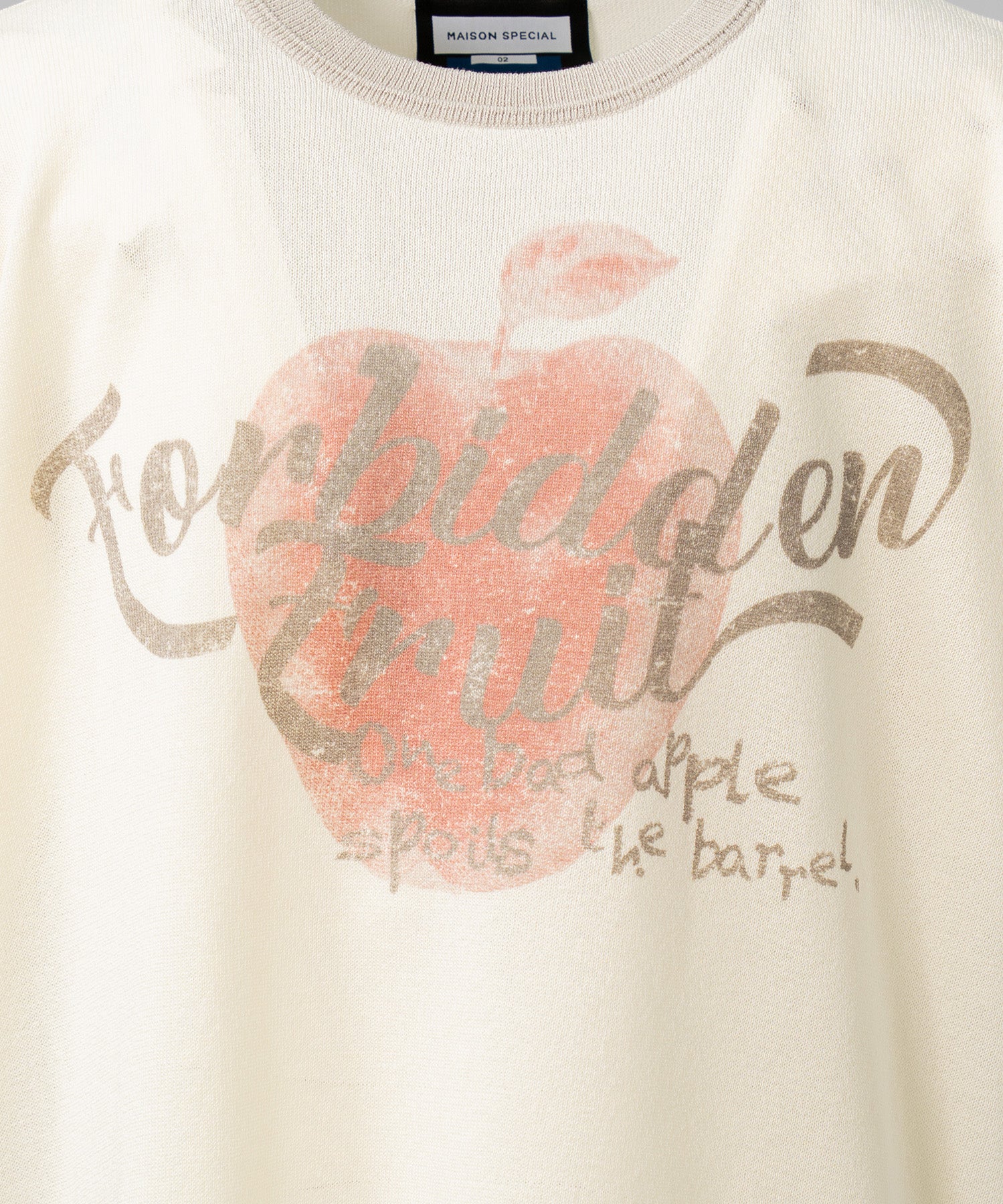 【26SS PRE-ORDER】Linen-touch Nostalgia Prime-Over Ringer Pattern Knit T-shirt