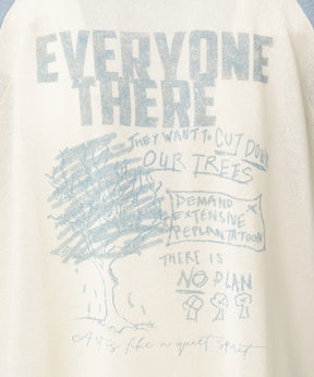 【26SS PRE-ORDER】Linen-touch Nostalgia Prime-Over Raglan Pattern Knit T-shirt