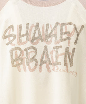 【26SS PRE-ORDER】Linen-touch Nostalgia Prime-Over Raglan Pattern Knit T-shirt
