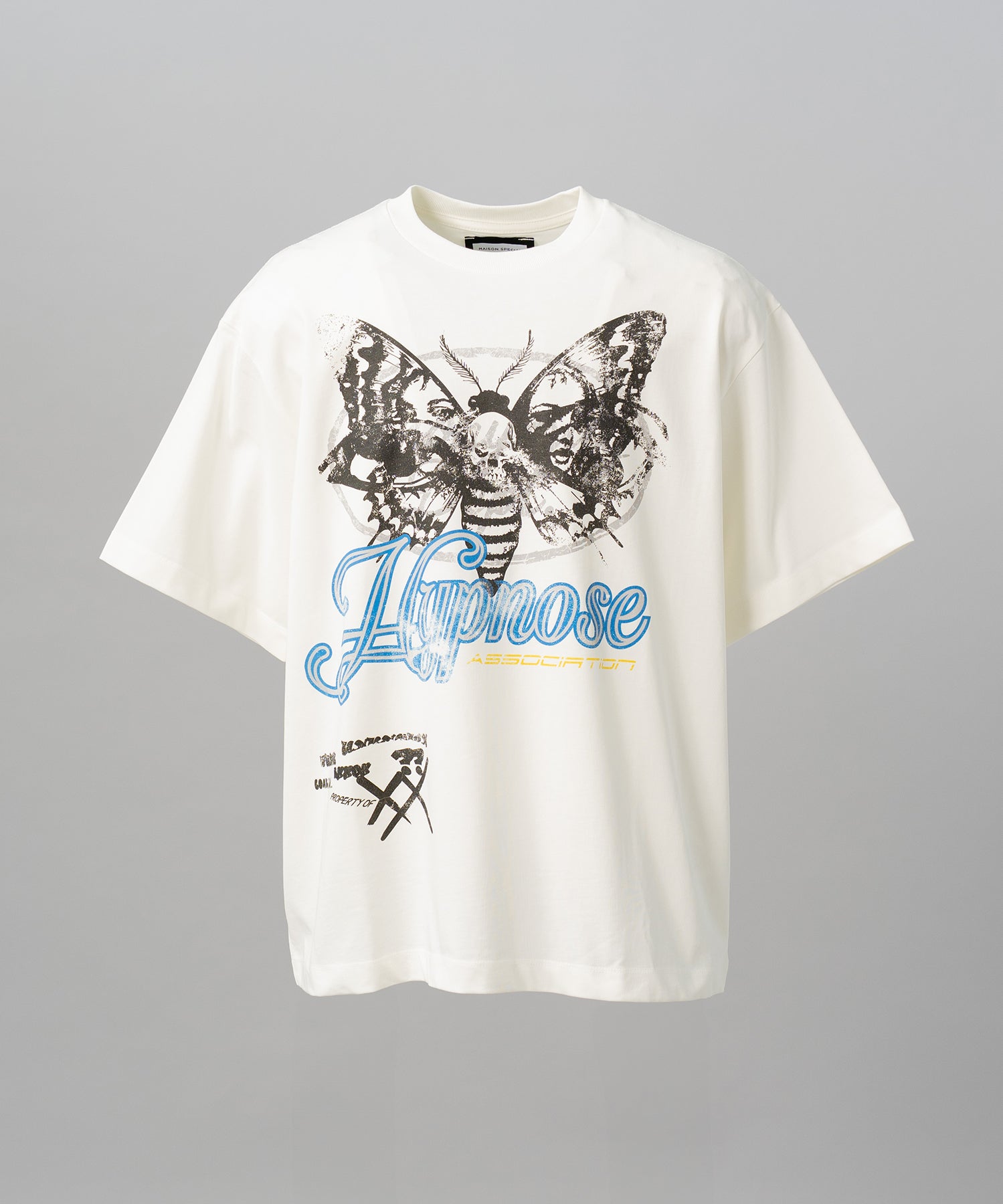 【26SS PRE-ORDER】【Hypnose Association for MAISON SPECIAL】「SKULL MOTH」Prime-Over Crew Neck Graphic T-Shirt