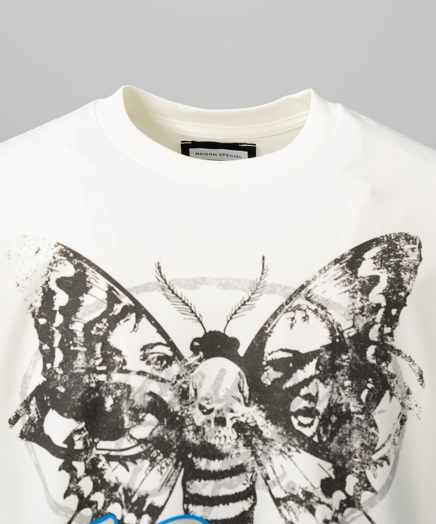 【26SS PRE-ORDER】【Hypnose Association for MAISON SPECIAL】「SKULL MOTH」Prime-Over Crew Neck Graphic T-Shirt