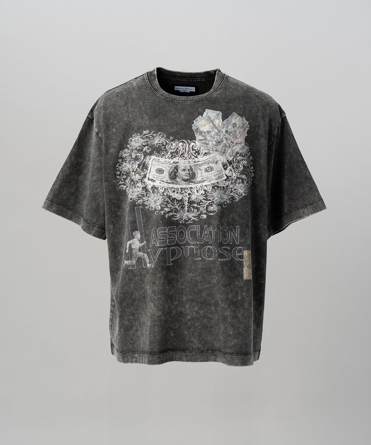 【26SS PRE-ORDER】【Hypnose Association for MAISON SPECIAL】「MONEY」Prime-Over Fade Crew Neck Graphic T-Shirt