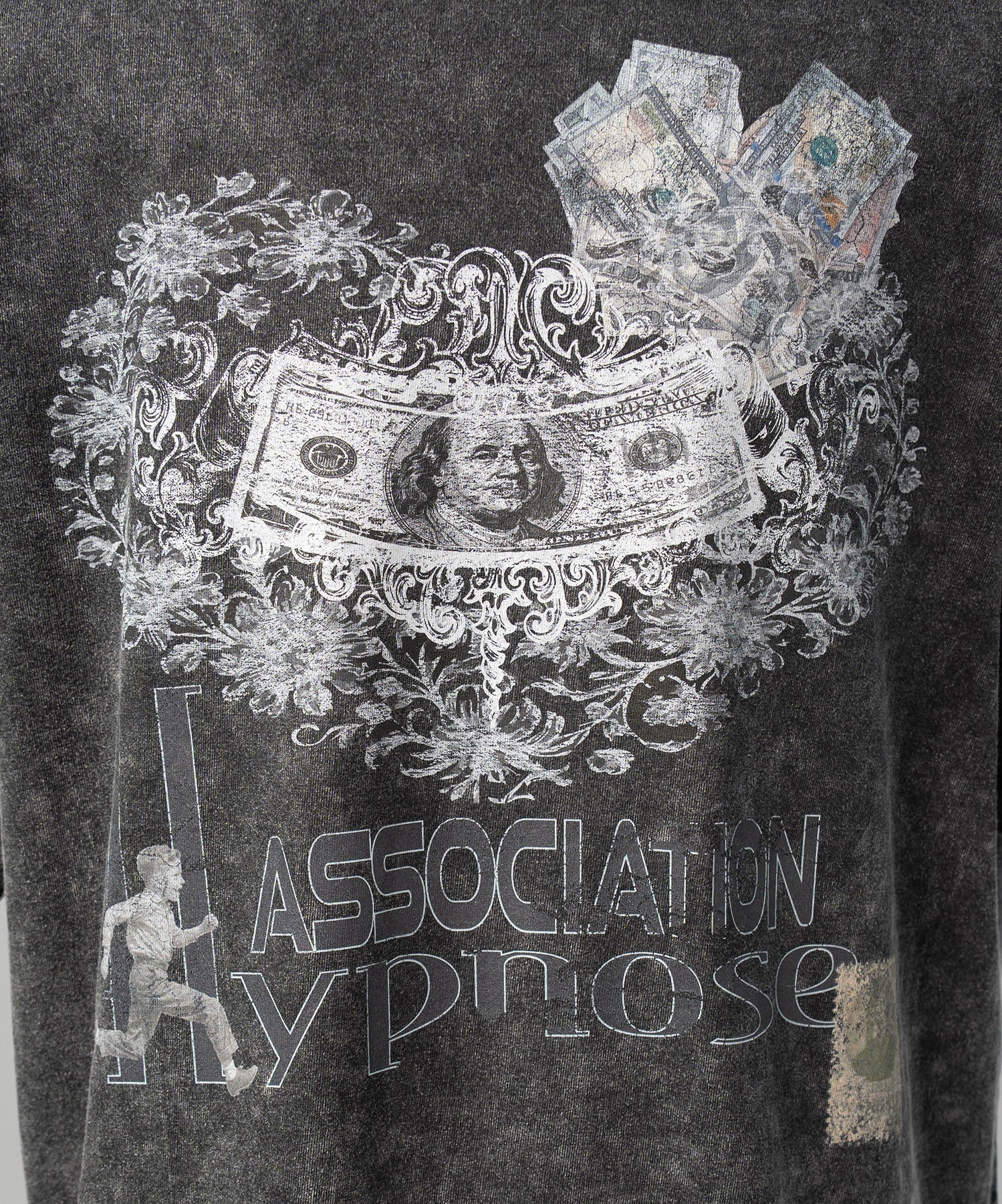 【26SS PRE-ORDER】【Hypnose Association for MAISON SPECIAL】「MONEY」Prime-Over Fade Crew Neck Graphic T-Shirt