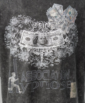 【26SS PRE-ORDER】【Hypnose Association for MAISON SPECIAL】「MONEY」Prime-Over Fade Crew Neck Graphic T-Shirt