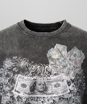 【26SS PRE-ORDER】【Hypnose Association for MAISON SPECIAL】「MONEY」Prime-Over Fade Crew Neck Graphic T-Shirt
