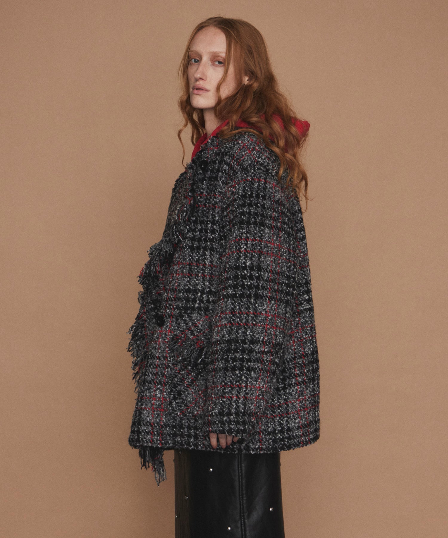 【26WINTER COLLECTION】Double-Breasted Tweed Midi Coat