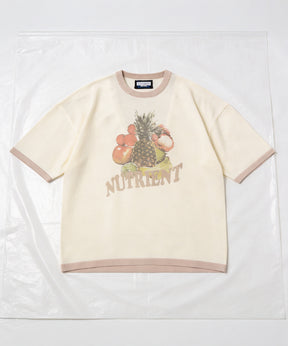 【26SS PRE-ORDER】Linen-touch Nostalgia Prime-Over Ringer Pattern Knit T-shirt