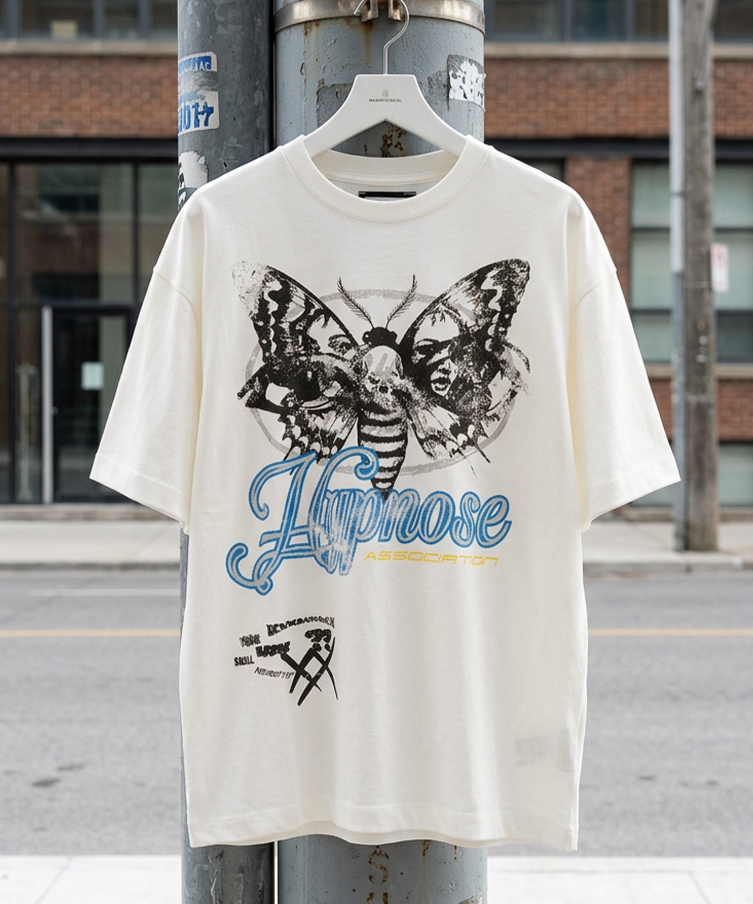【26SS PRE-ORDER】【Hypnose Association for MAISON SPECIAL】「SKULL MOTH」Prime-Over Crew Neck Graphic T-Shirt