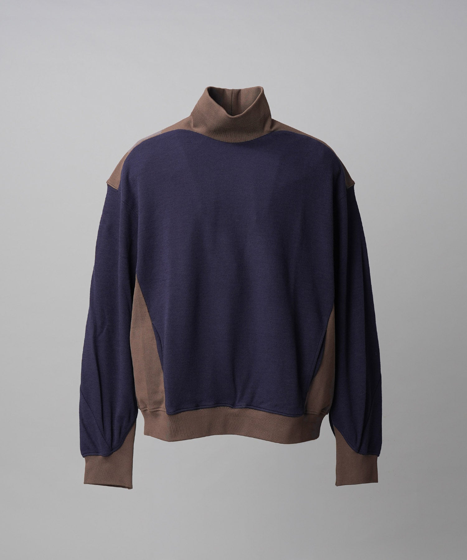 [26AW PRE-ORDER] Cotton Balfa Lace Prime Over Henley Neck Long Sleeve Knit T-shirt