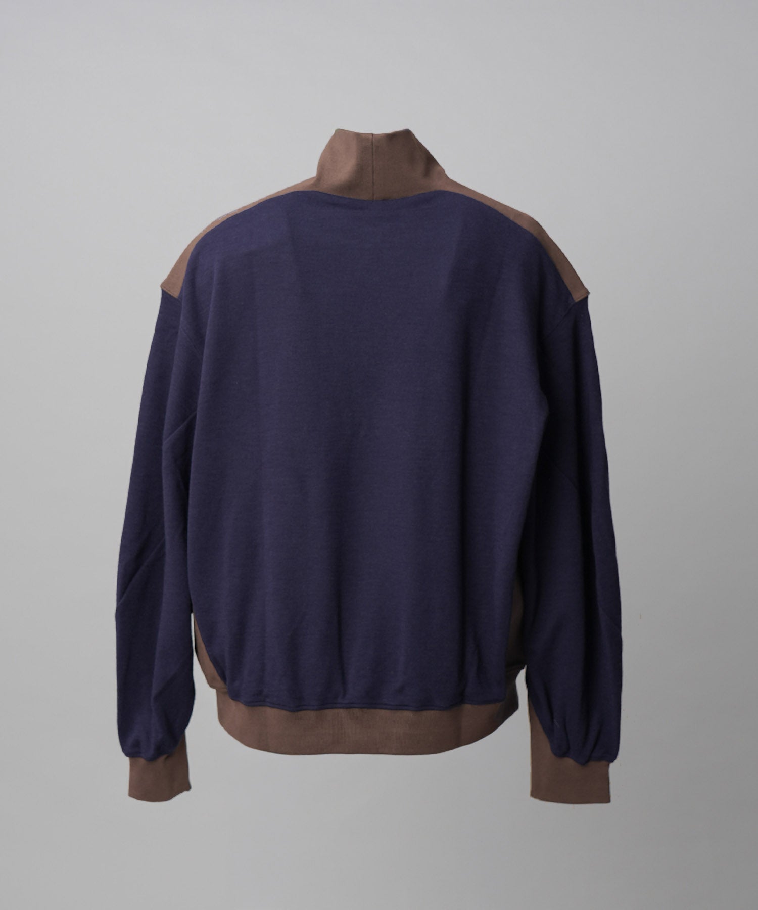 [26AW PRE-ORDER] Cotton Balfa Lace Prime Over Henley Neck Long Sleeve Knit T-shirt
