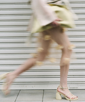 【26SPRING PRE-ORDER】Plump Heel Nude Sandals