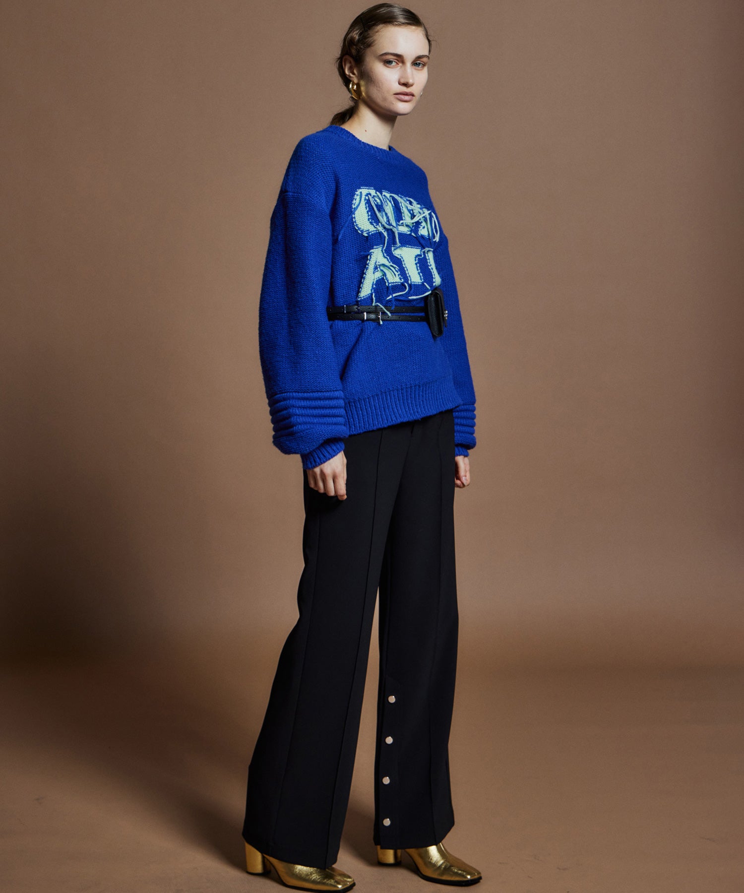 【26WINTER PRE-ORDER】CURATE Intarsia Knit Top