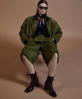 Lace-Up Short Boots