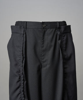 4 색 샹 브레이 세탁 가능한 양모 피크 라펠 더블 가슴 재킷