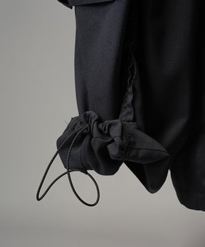 4 색 샹 브레이 세탁 가능한 양모 피크 라펠 더블 가슴 재킷