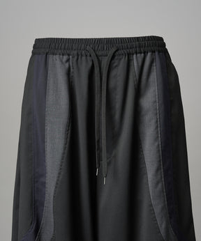 4 색 샹 브레이 세탁 가능한 양모 피크 라펠 더블 가슴 재킷