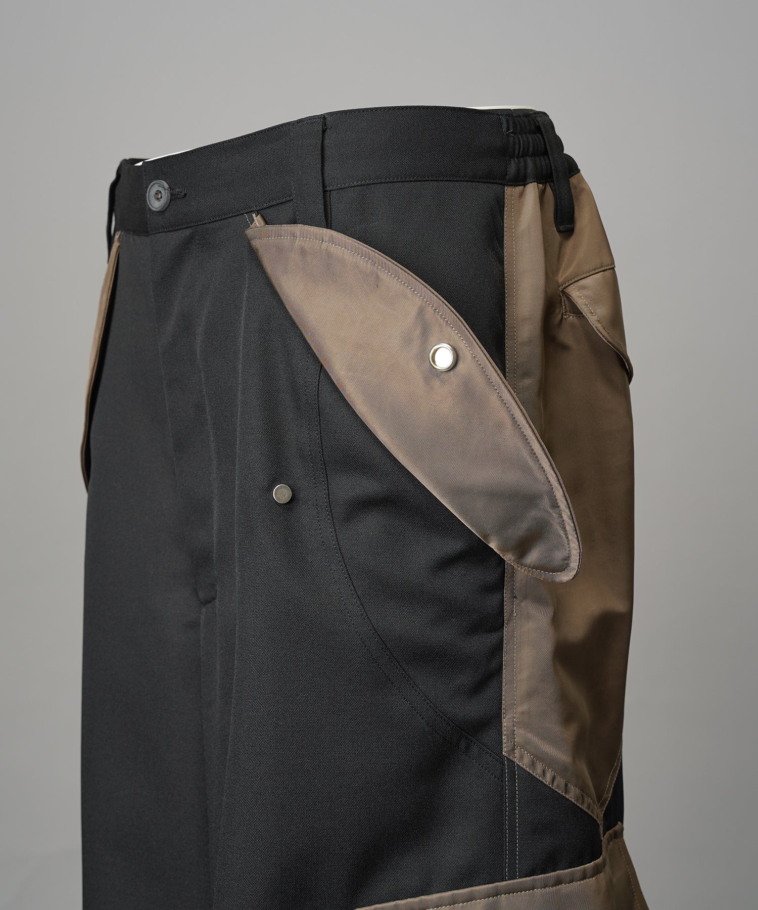 Different Material Docking Prime-Wide Field Pants