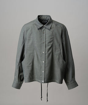 【26SS PRE-ORDER】NISHIKAWA KEORI Prime-Over Wool Curve Shirt