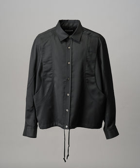 【26SS PRE-ORDER】NISHIKAWA KEORI Prime-Over Wool Curve Shirt