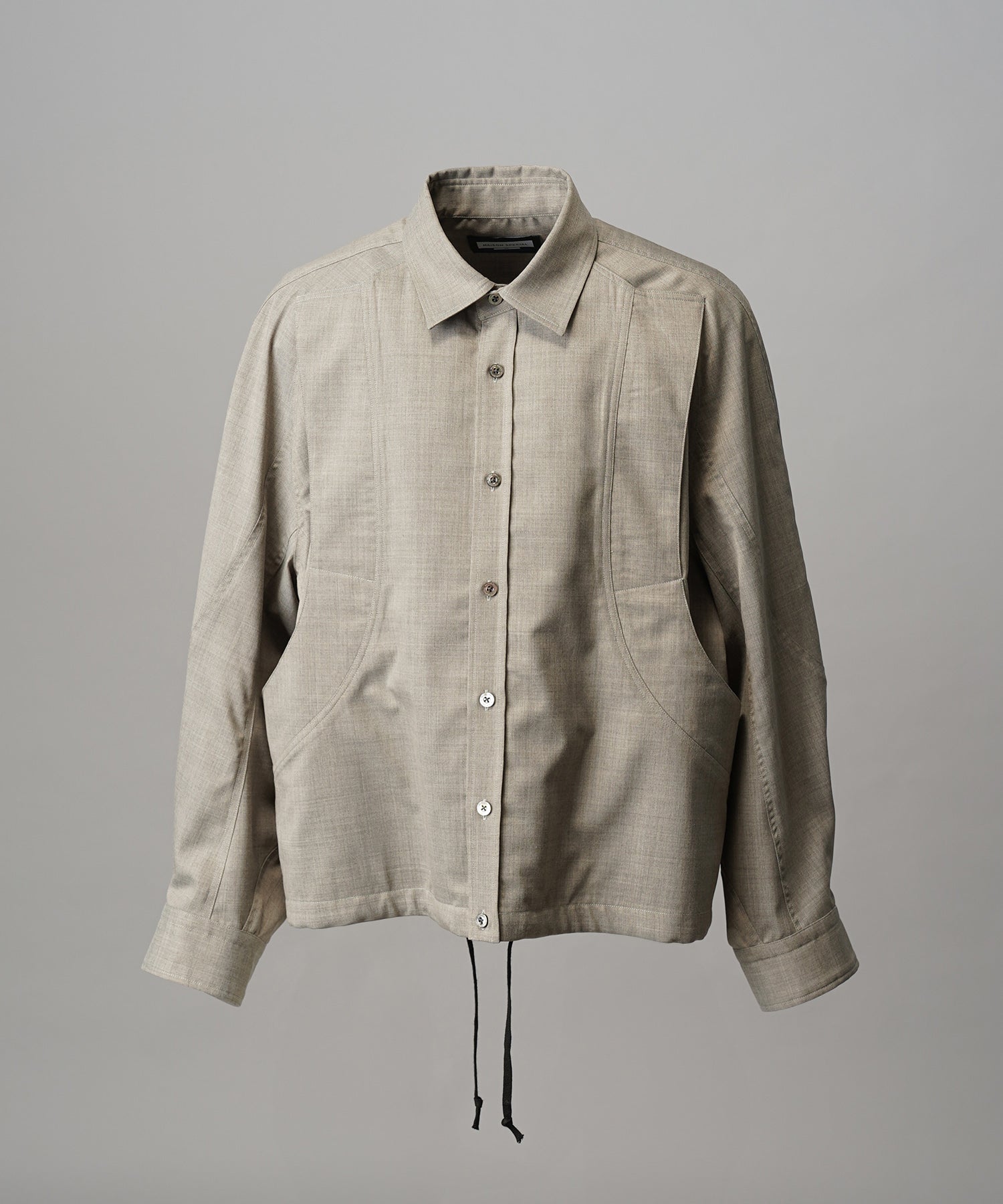 【26SS PRE-ORDER】NISHIKAWA KEORI Prime-Over Wool Curve Shirt
