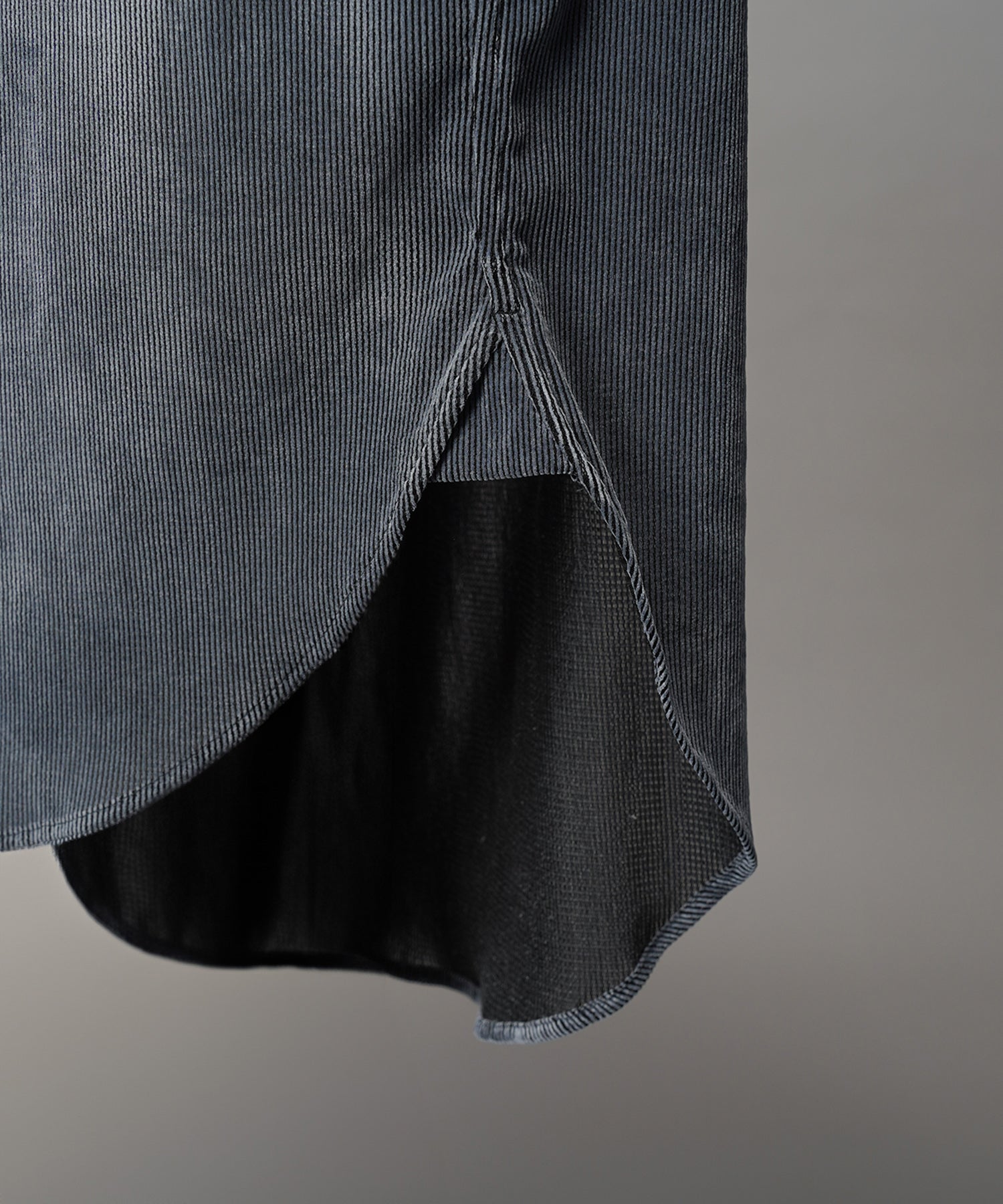 프라임 오버 플록 프린트 일반 칼라 셔츠 코트