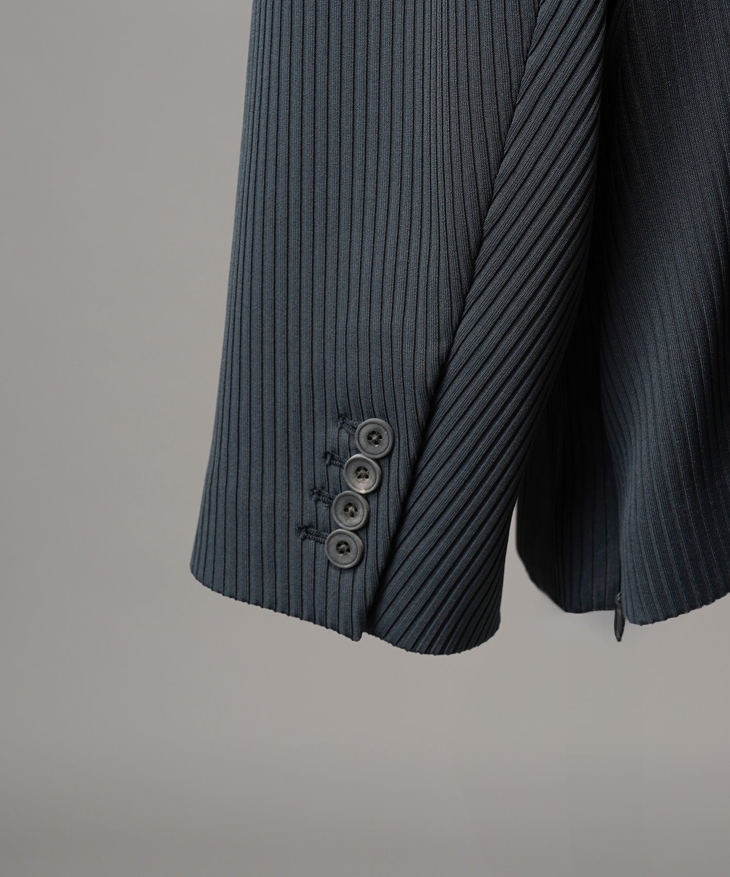 4 색 샹 브레이 세탁 가능한 양모 피크 라펠 더블 가슴 재킷