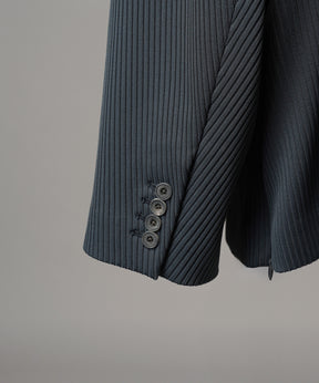 4 색 샹 브레이 세탁 가능한 양모 피크 라펠 더블 가슴 재킷