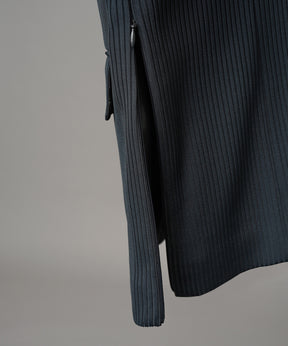 4 색 샹 브레이 세탁 가능한 양모 피크 라펠 더블 가슴 재킷